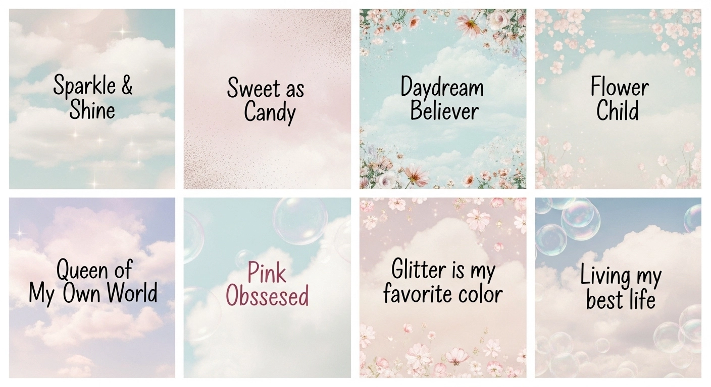 girlish captions for instagram