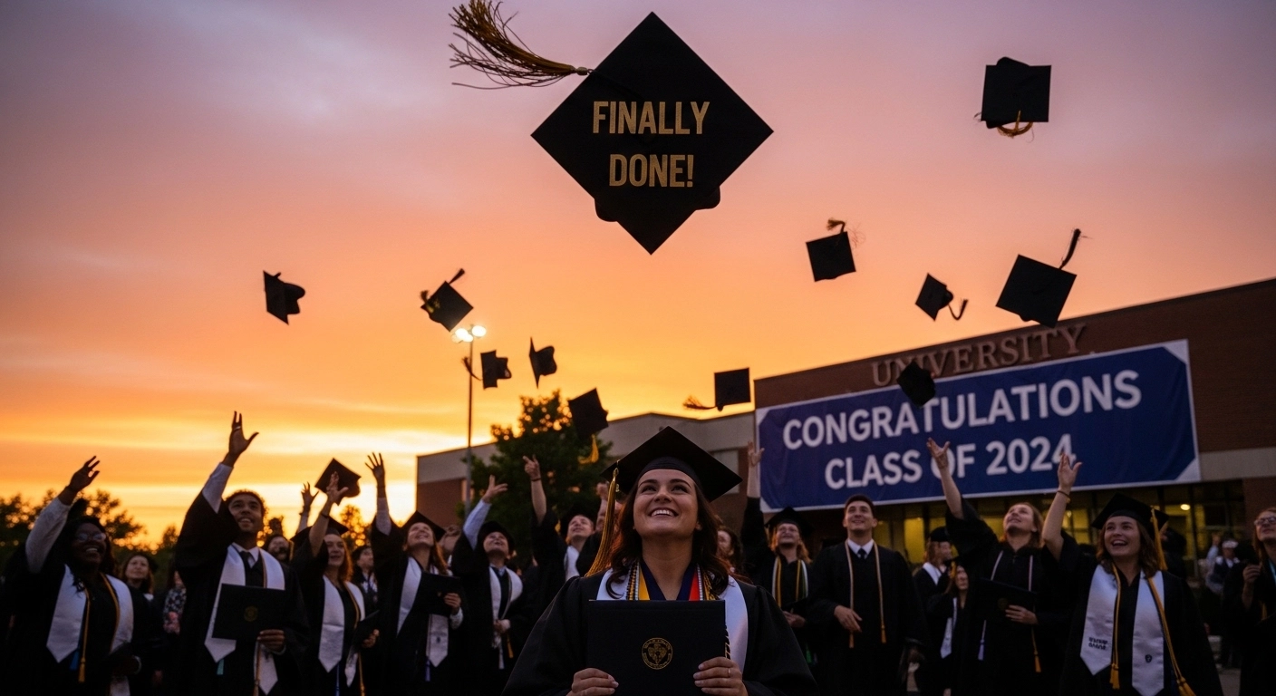 good graduation captions