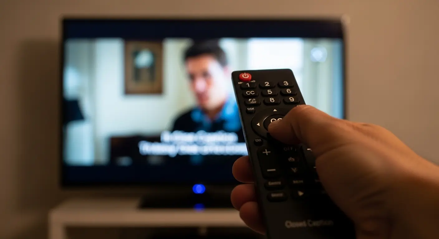 how do you take captions off the tv