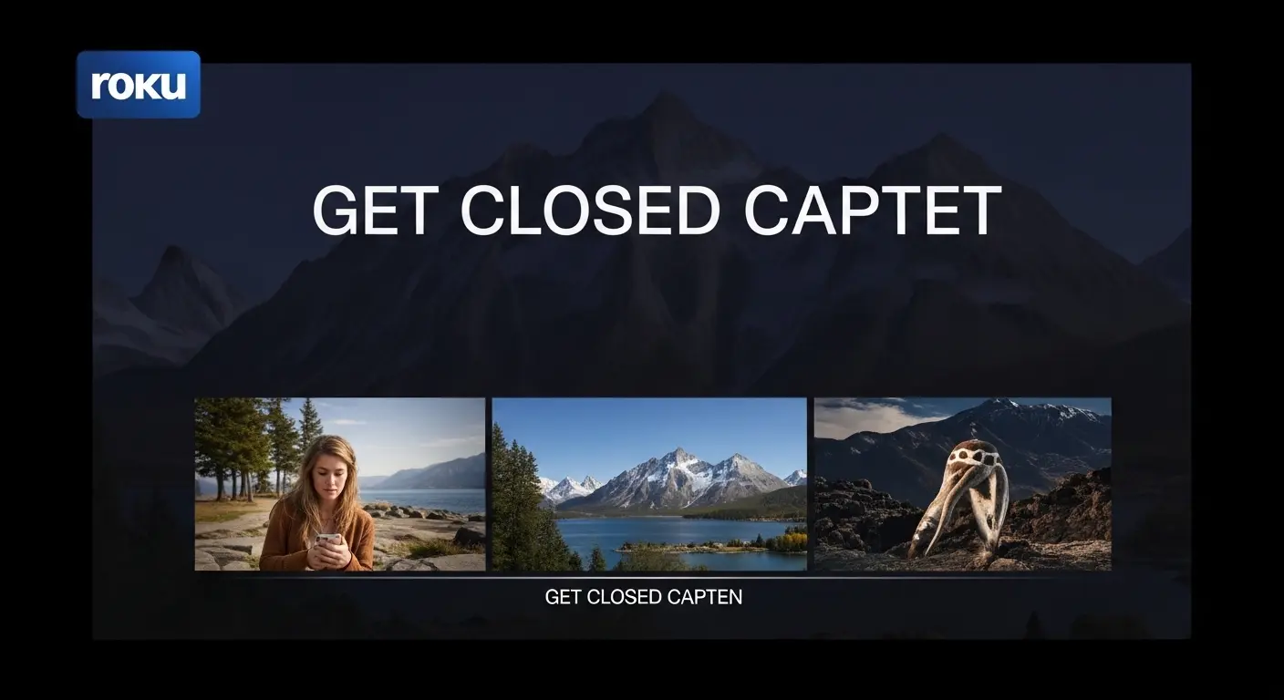 how to get closed caption on roku