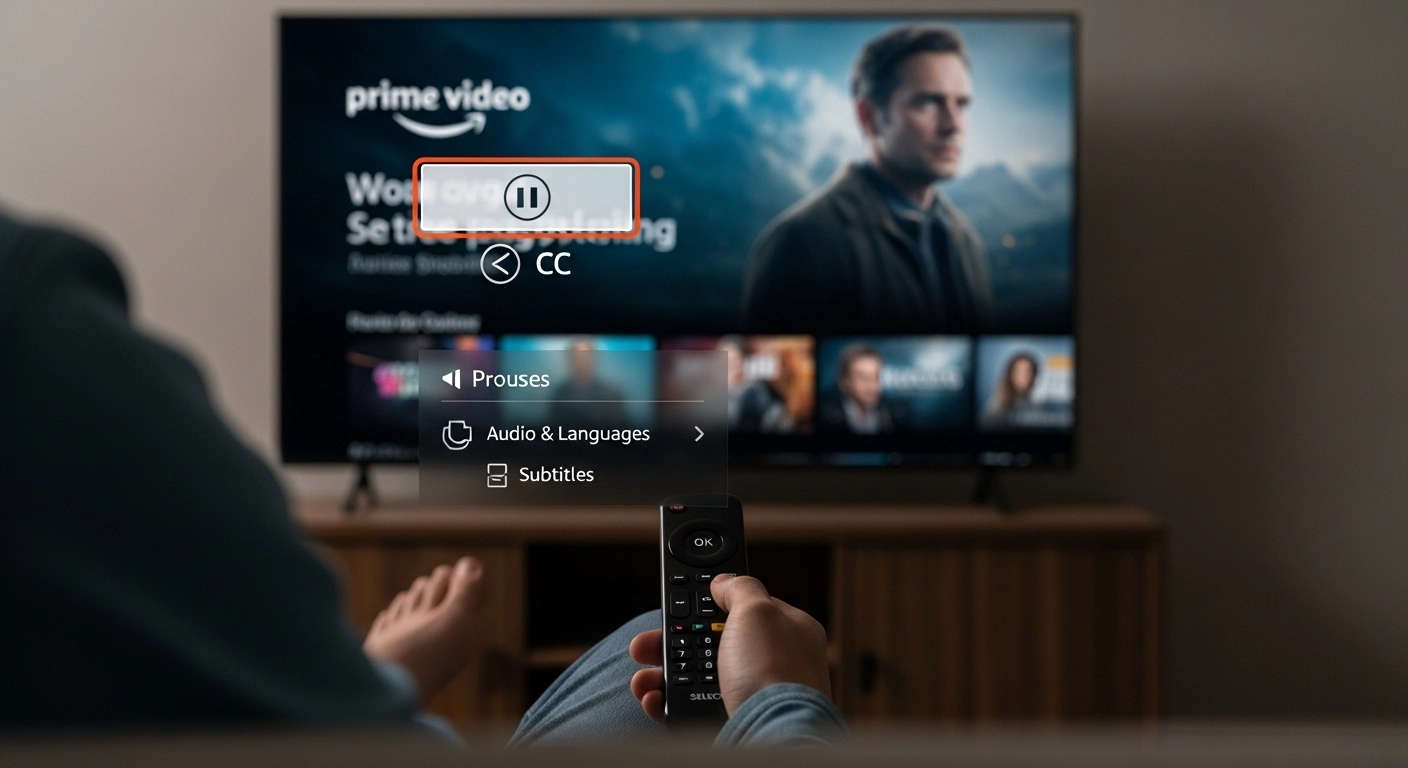 how to get closed captioning on prime video