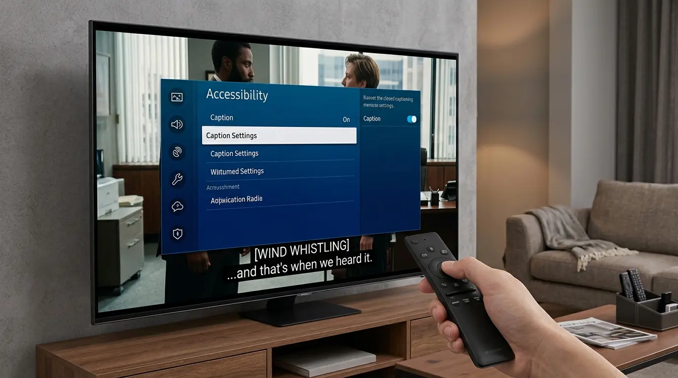 how to turn off captioning on samsung tv