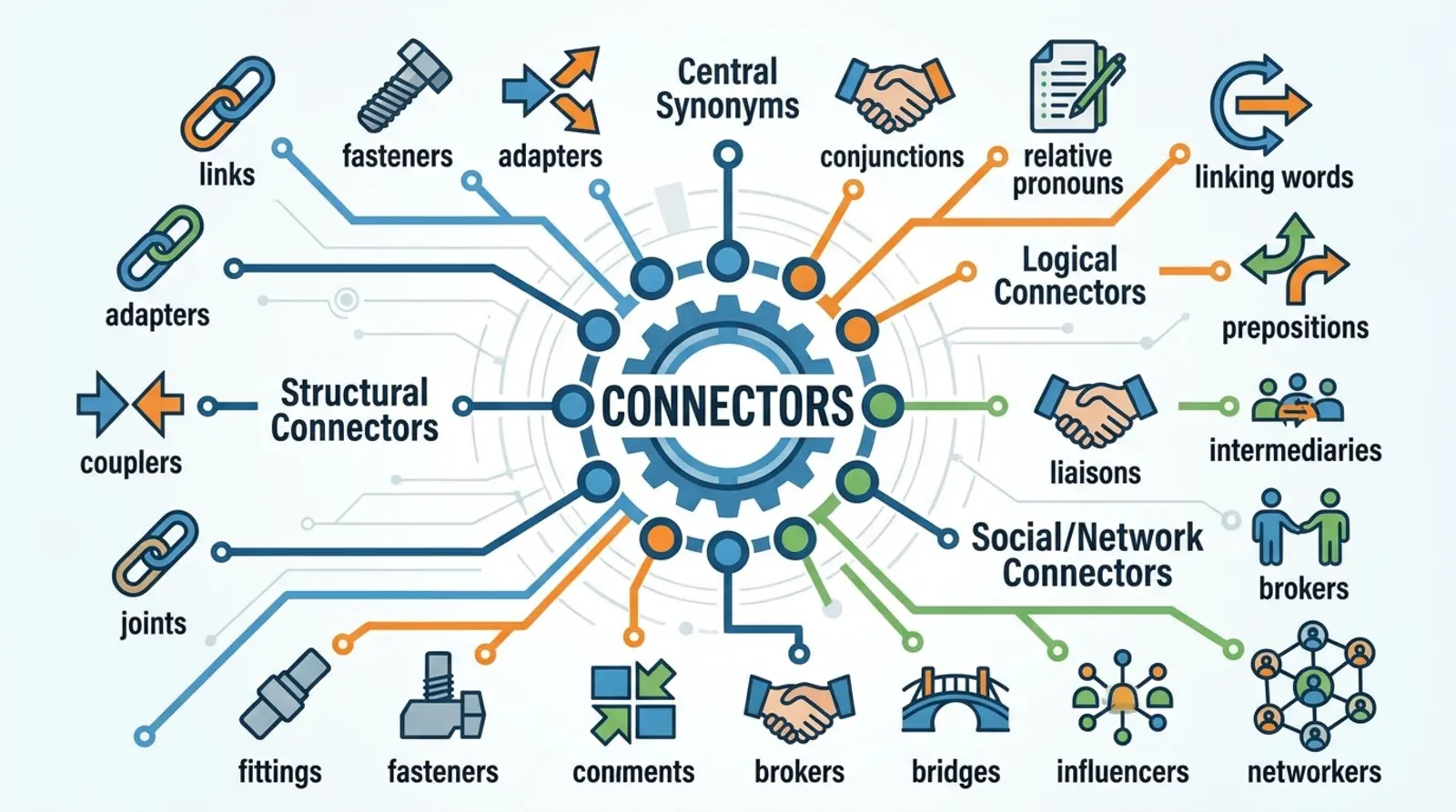 connecter synonymes